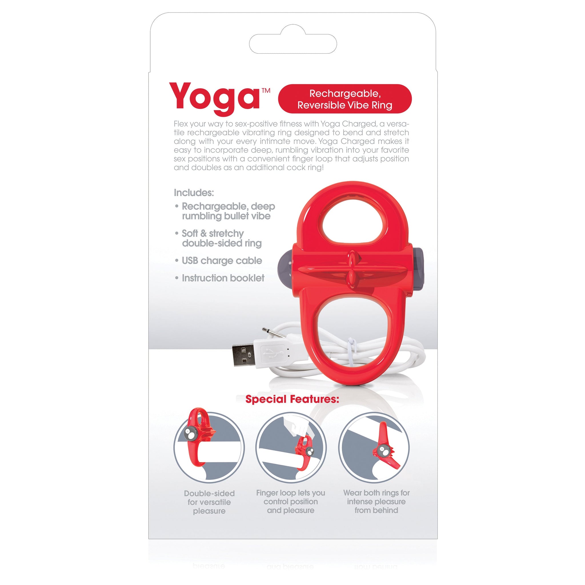 Screaming O Yoga Rechargeable Reversible Dual Loop Vibrating Cock Ring > Cock Ring > Vibrating - Tophatter Daily Deals