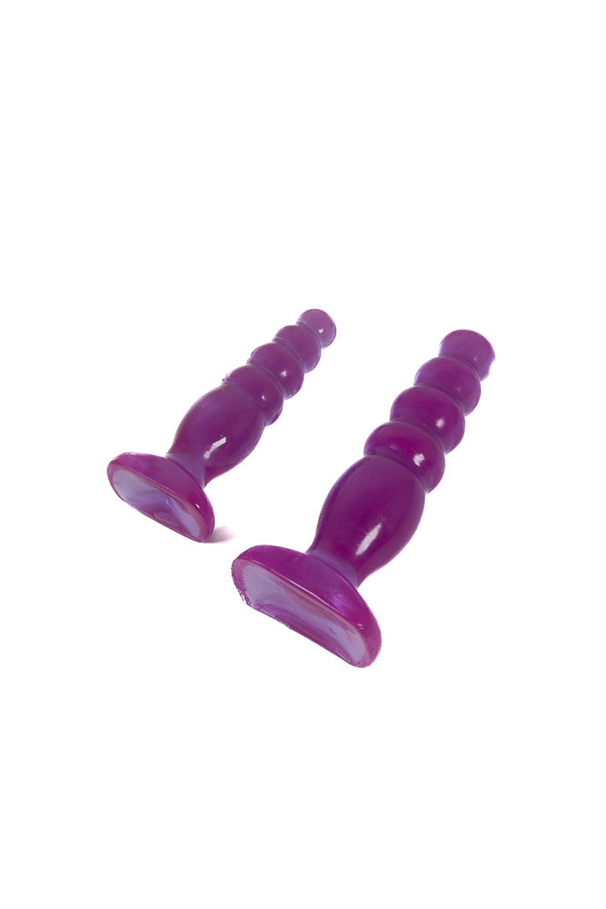 Crystal Jellies by Doc Johnson - Anal Delight Trainer Kit - Purple Sex Toy - Tophatter Daily Deals