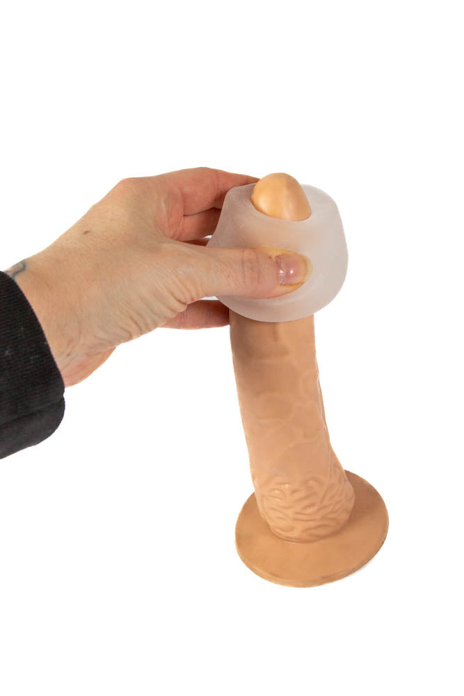 Doc Johnson - GoodHead - Helping Head Stroker - Clear Sex Toy - Tophatter Daily Deals