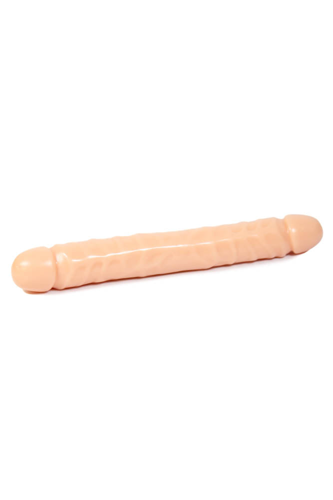 Doc Johnson - Jr. Veined Double Header 12 Inch Dildo Sex Toy - Tophatter Daily Deals
