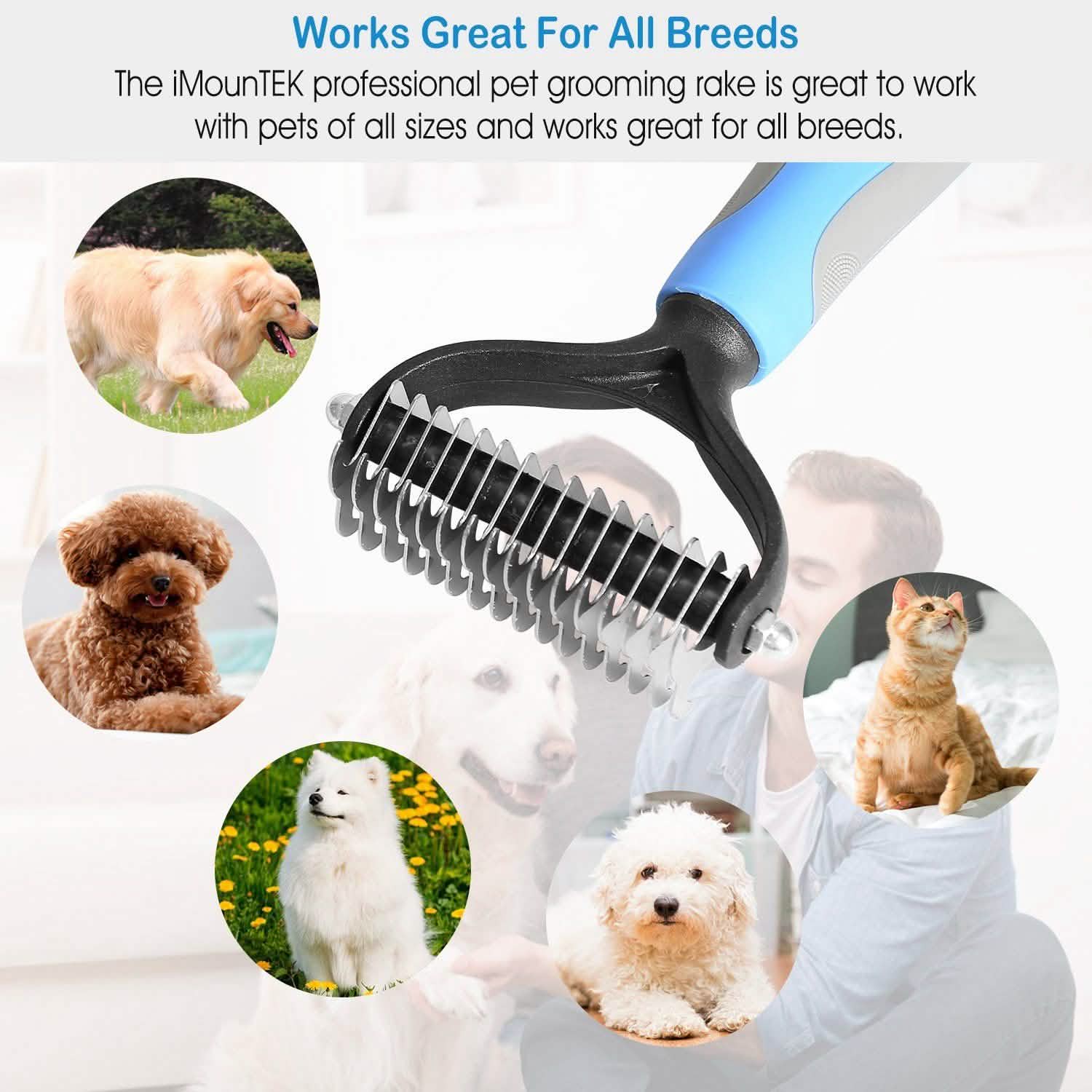 Dog and Cats 2 Sided Grooming Rakes Pet Supplies - Tophatter Daily Deals