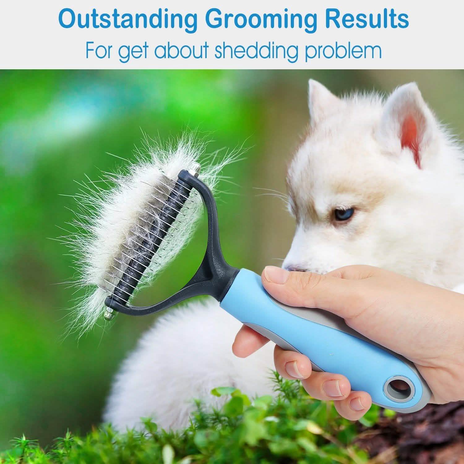 Dog and Cats 2 Sided Grooming Rakes Pet Supplies - Tophatter Daily Deals