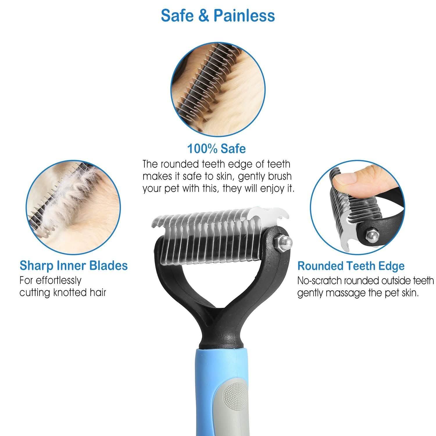 Dog and Cats 2 Sided Grooming Rakes Pet Supplies - Tophatter Daily Deals