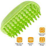 Dog Bath Brush Anti-Skid Pet Grooming Shower Silicone Massage Comb Pet Supplies - Tophatter Daily Deals