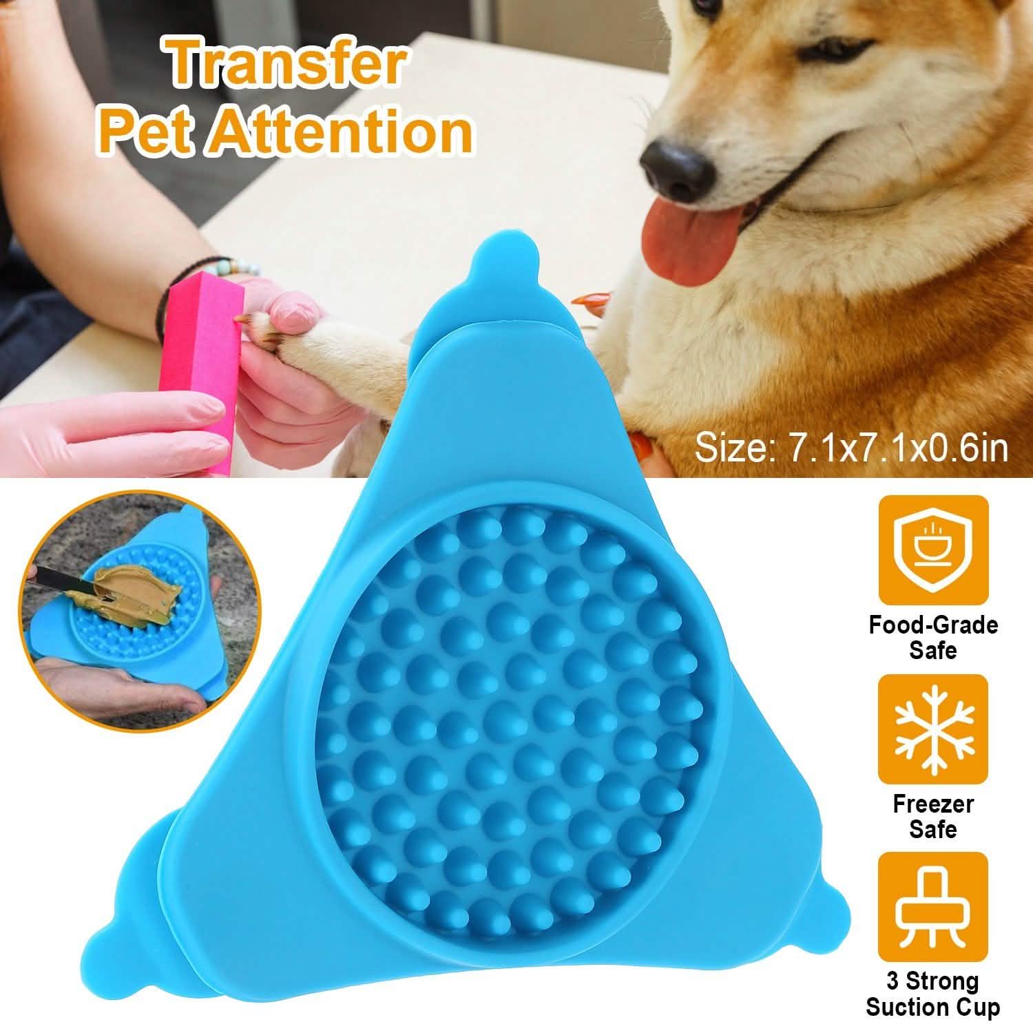 Dog Bath Lick Pad Shower Distraction Pet Supplies - Tophatter Daily Deals