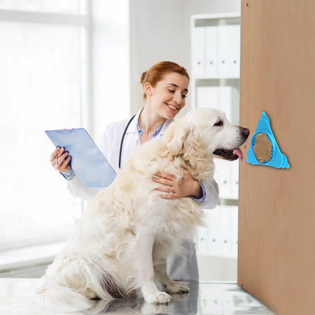 Dog Bath Lick Pad Shower Distraction Pet Supplies - Tophatter Daily Deals