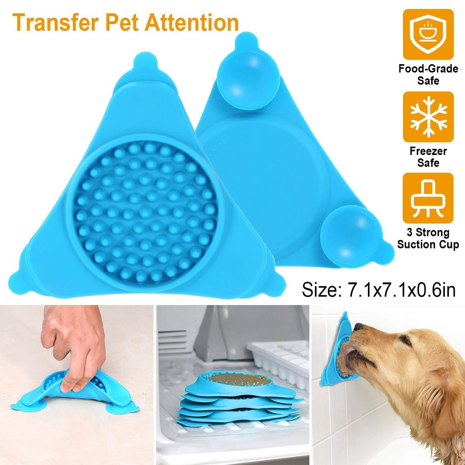 Dog Bath Lick Pad Shower Distraction Pet Supplies - Tophatter Daily Deals