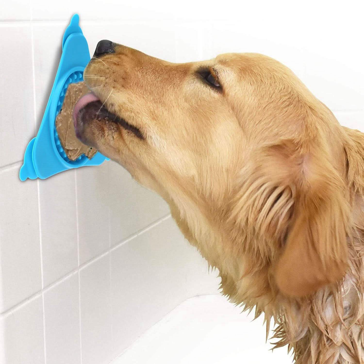Dog Bath Lick Pad Shower Distraction Pet Supplies - Tophatter Daily Deals