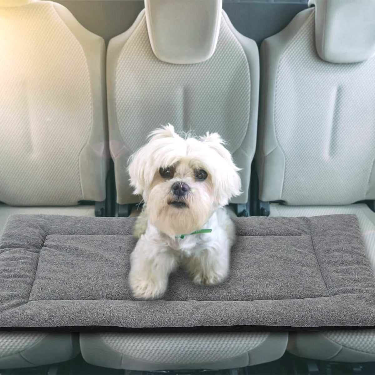 Dog Bed Mat Comfortable Fleece Reversible Pad Pet Supplies - Tophatter Daily Deals