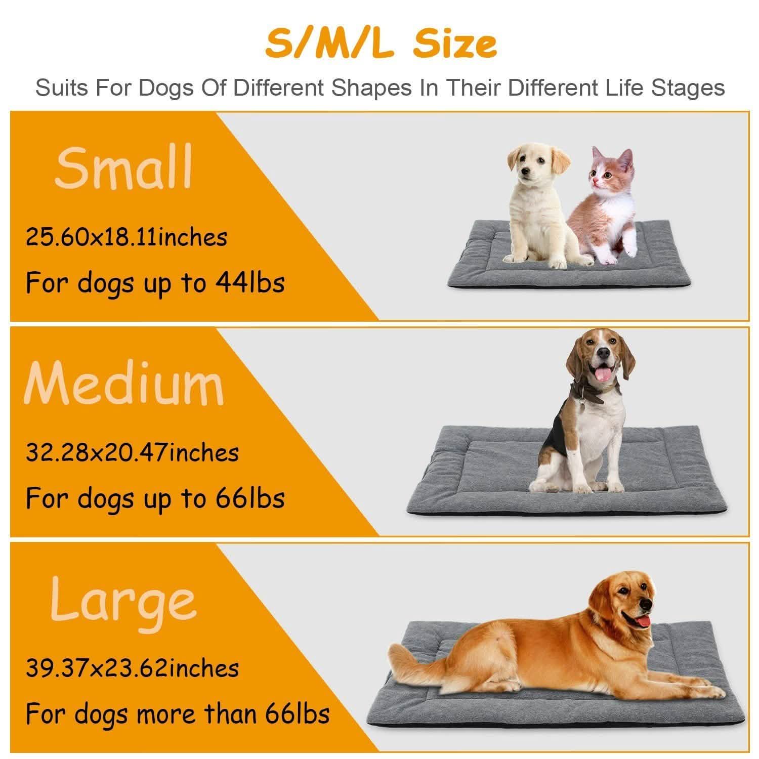 Dog Bed Mat Comfortable Fleece Reversible Pad Pet Supplies - Tophatter Daily Deals