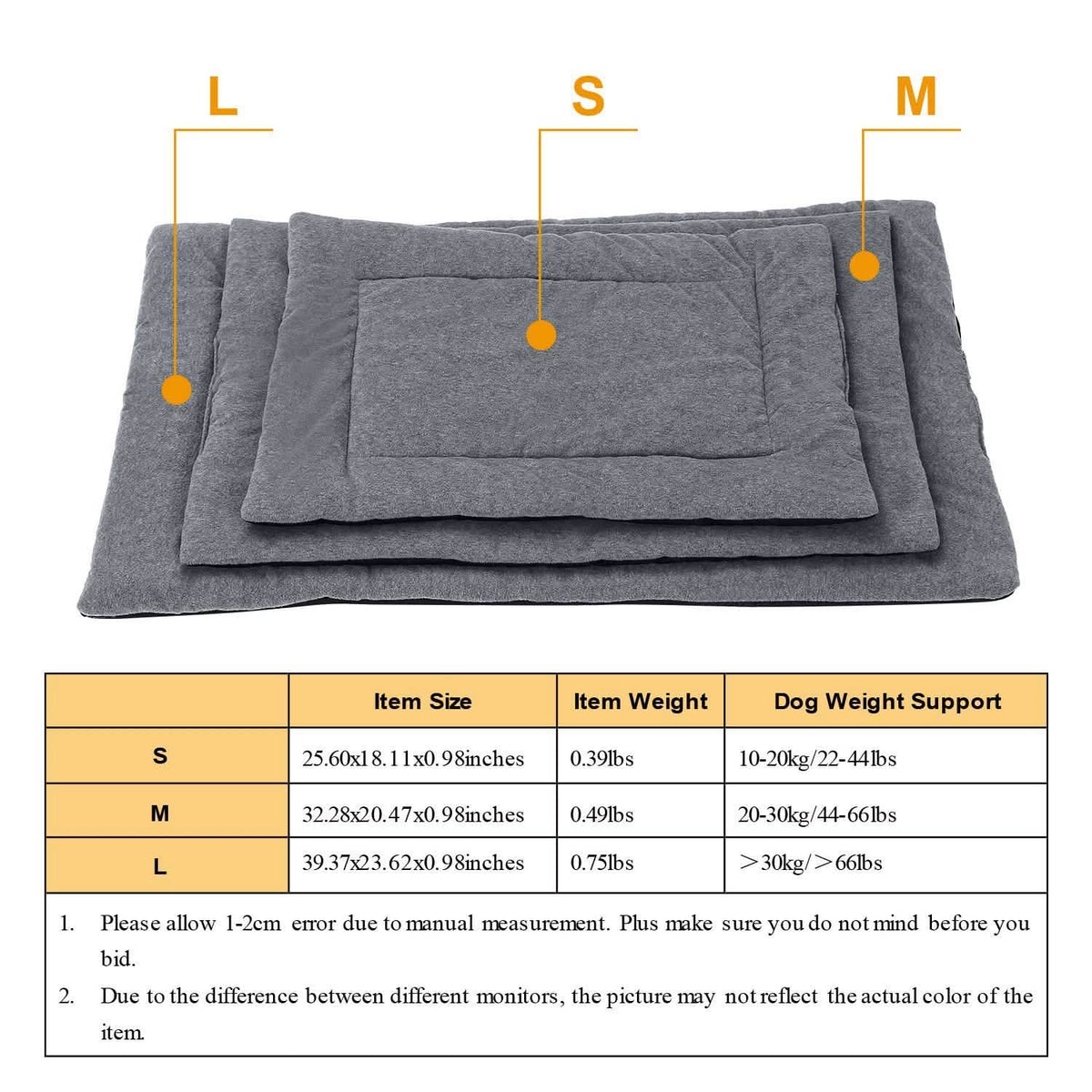Dog Bed Mat Comfortable Fleece Reversible Pad Pet Supplies - Tophatter Daily Deals