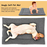 Dog Bed Mat Comfortable Fleece Reversible Pad Pet Supplies - Tophatter Daily Deals