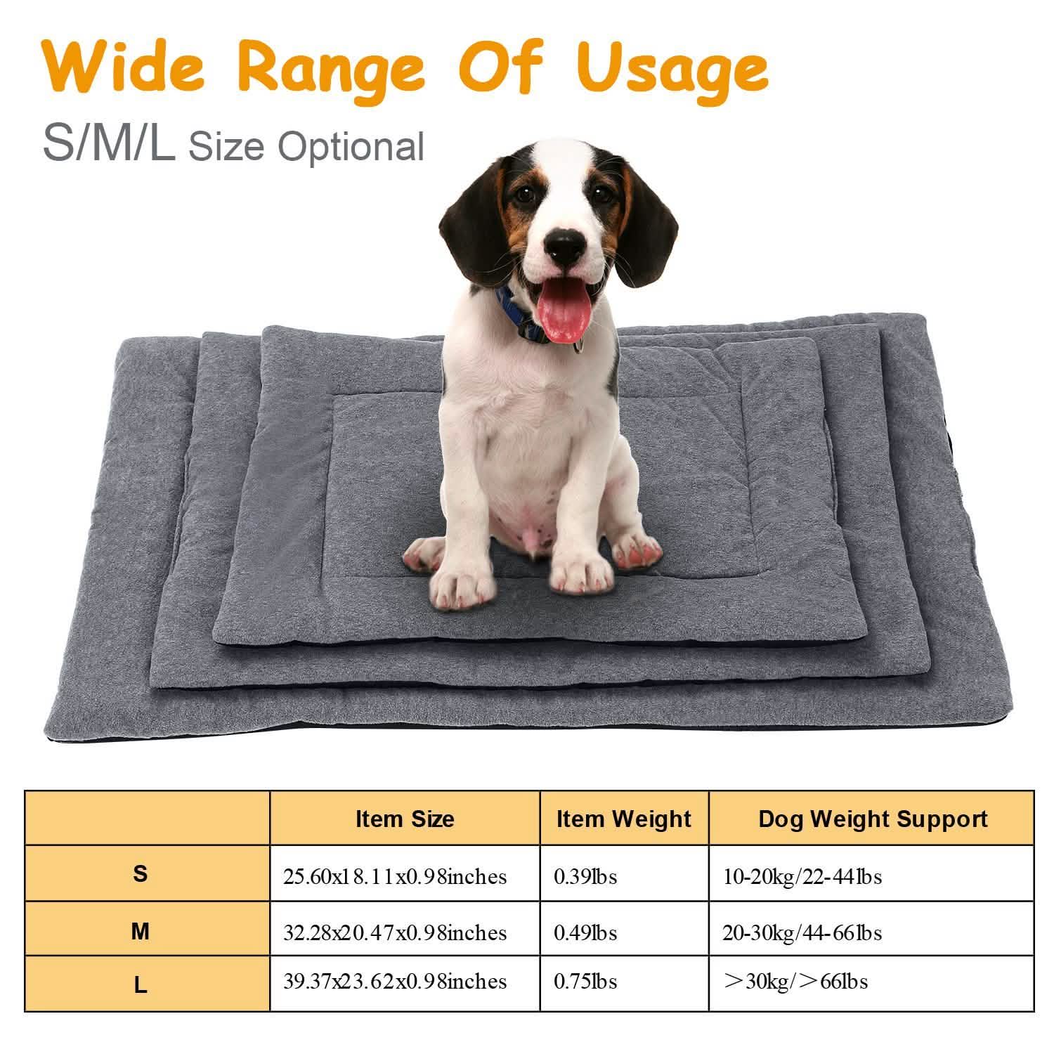 Dog Bed Mat Comfortable Fleece Reversible Pad Pet Supplies - Tophatter Daily Deals