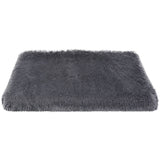 Dog Bed Soft Plush Cushion Cozy Warm Pet Crate Mat Dog Carpet Pet Supplies - Tophatter Daily Deals
