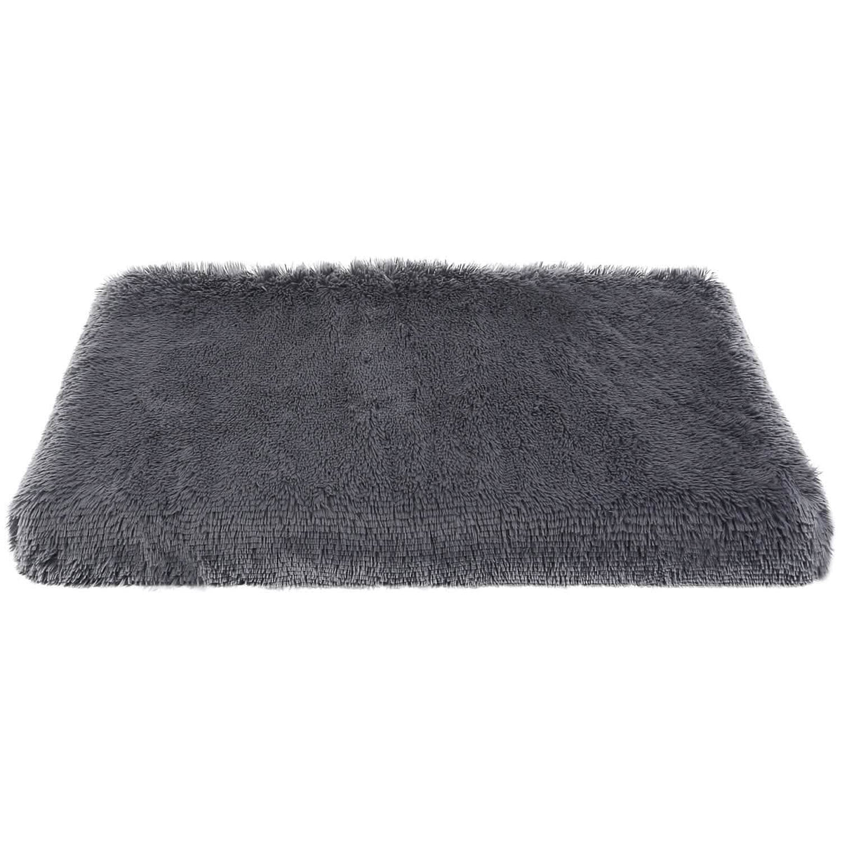 Dog Bed Soft Plush Cushion Cozy Warm Pet Crate Mat Dog Carpet Pet Supplies - Tophatter Daily Deals