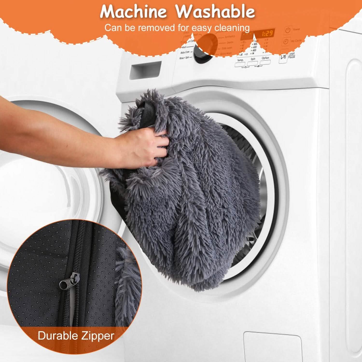 Dog Bed Soft Plush Cushion Cozy Warm Pet Crate Mat Dog Carpet Pet Supplies - Tophatter Daily Deals