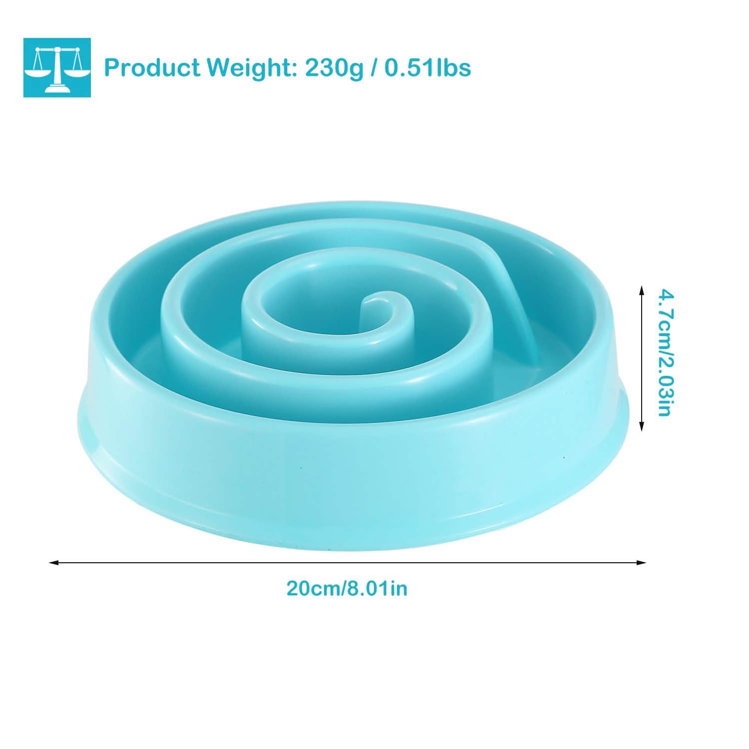 Dog Cat Slow Feeder Bowl Pet Supplies - Tophatter Daily Deals