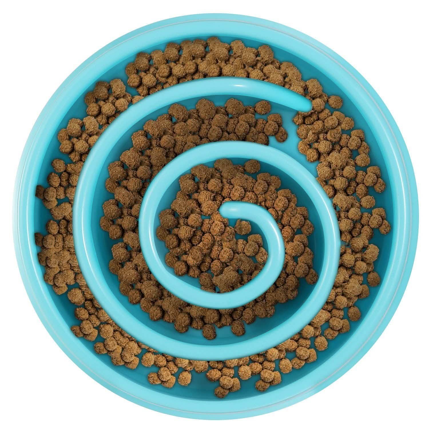 Dog Cat Slow Feeder Bowl Pet Supplies - Tophatter Daily Deals