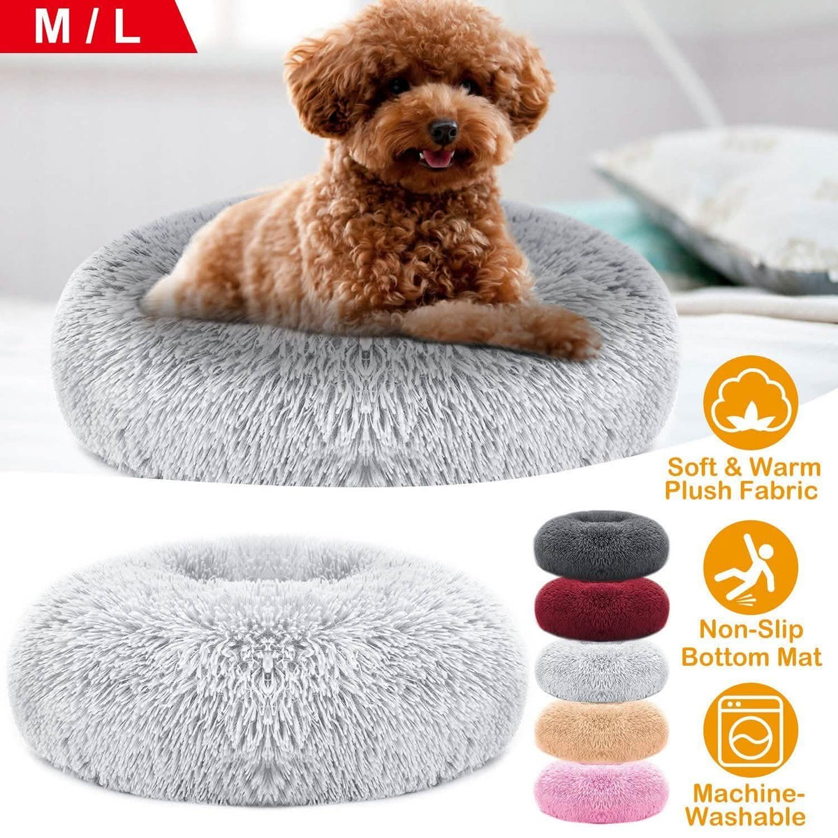 Dog Cozy Nest Sofa Bed Cushion Pet Beds - Tophatter Daily Deals
