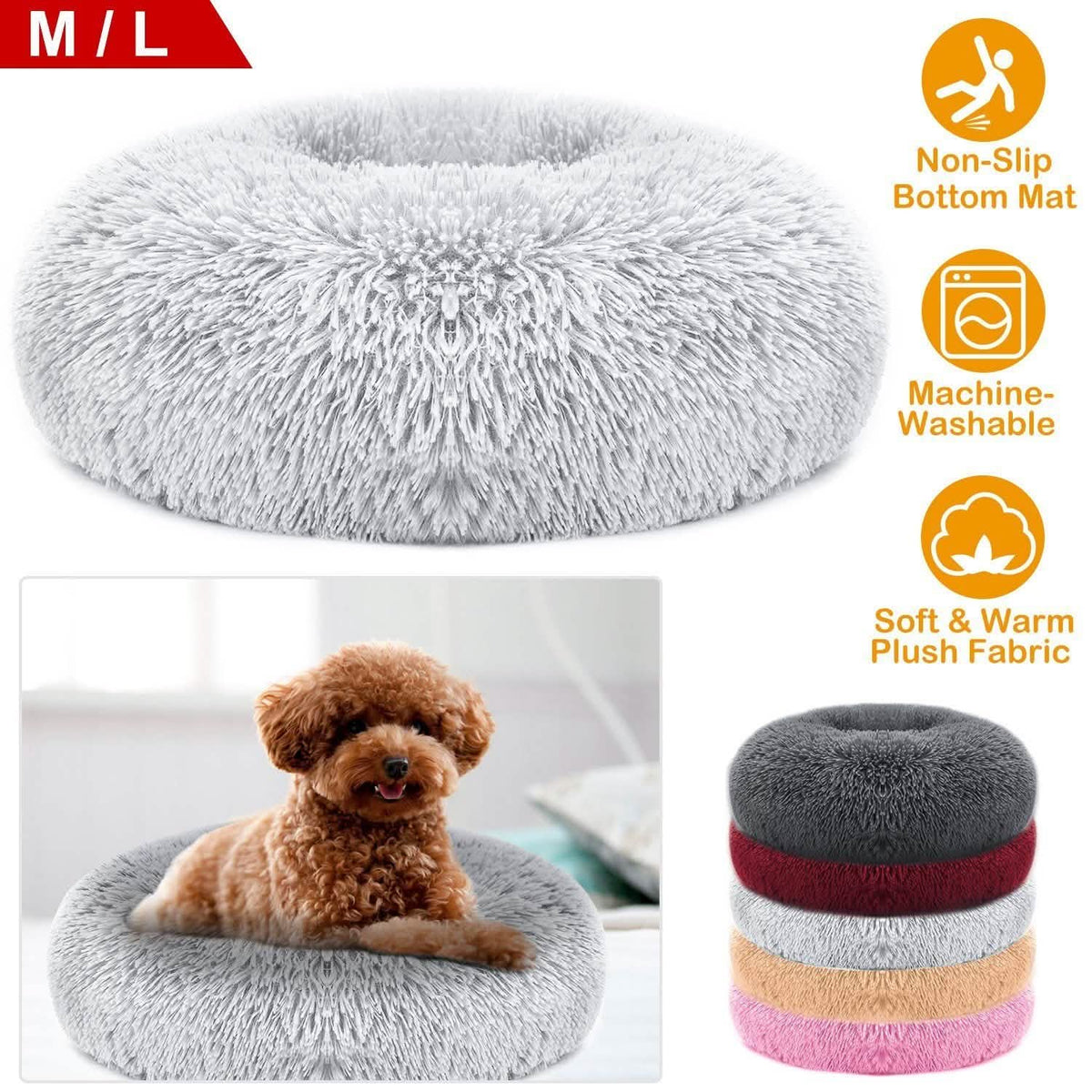 Dog Cozy Nest Sofa Bed Cushion Pet Beds - Tophatter Daily Deals