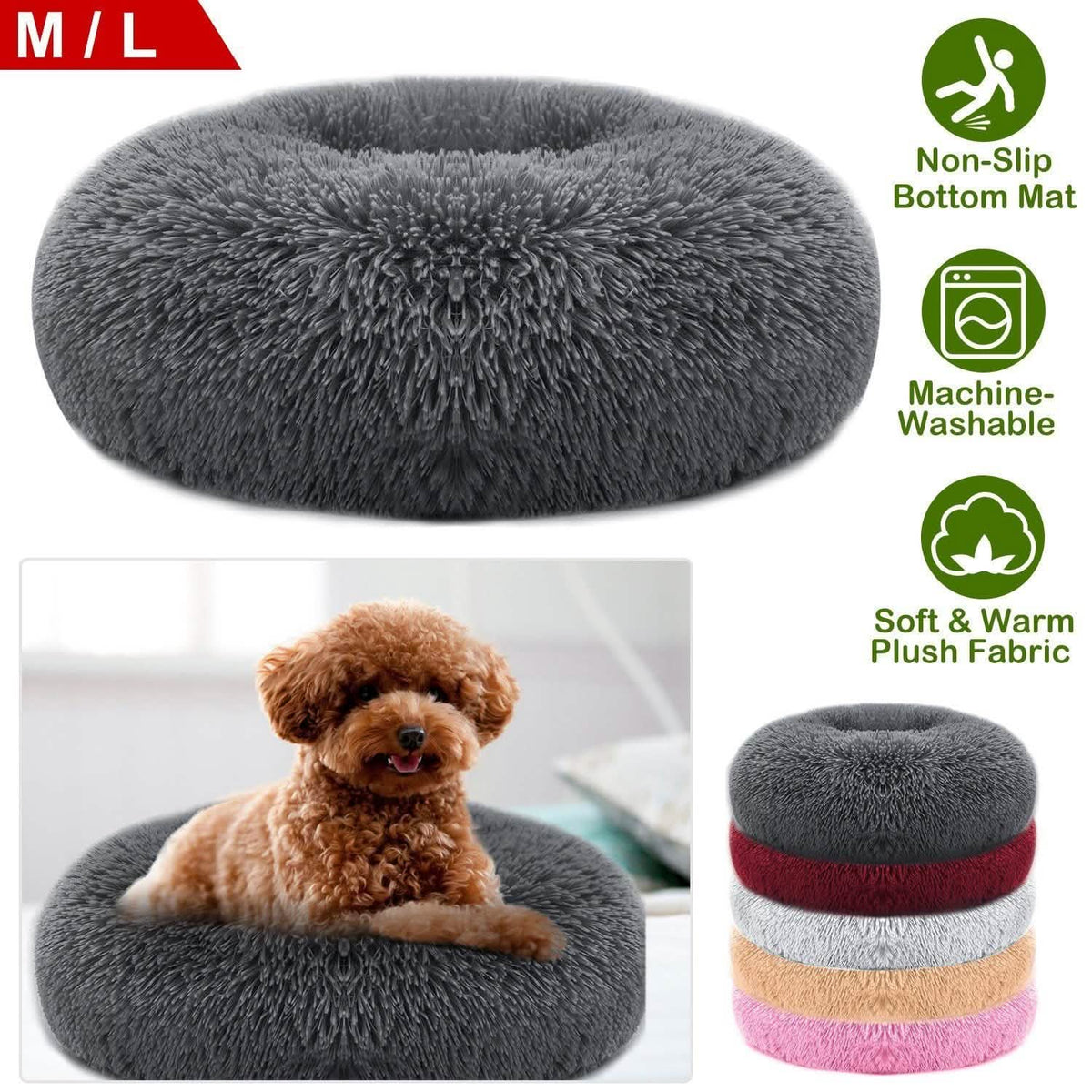 Dog Cozy Nest Sofa Bed Cushion Pet Beds - Tophatter Daily Deals