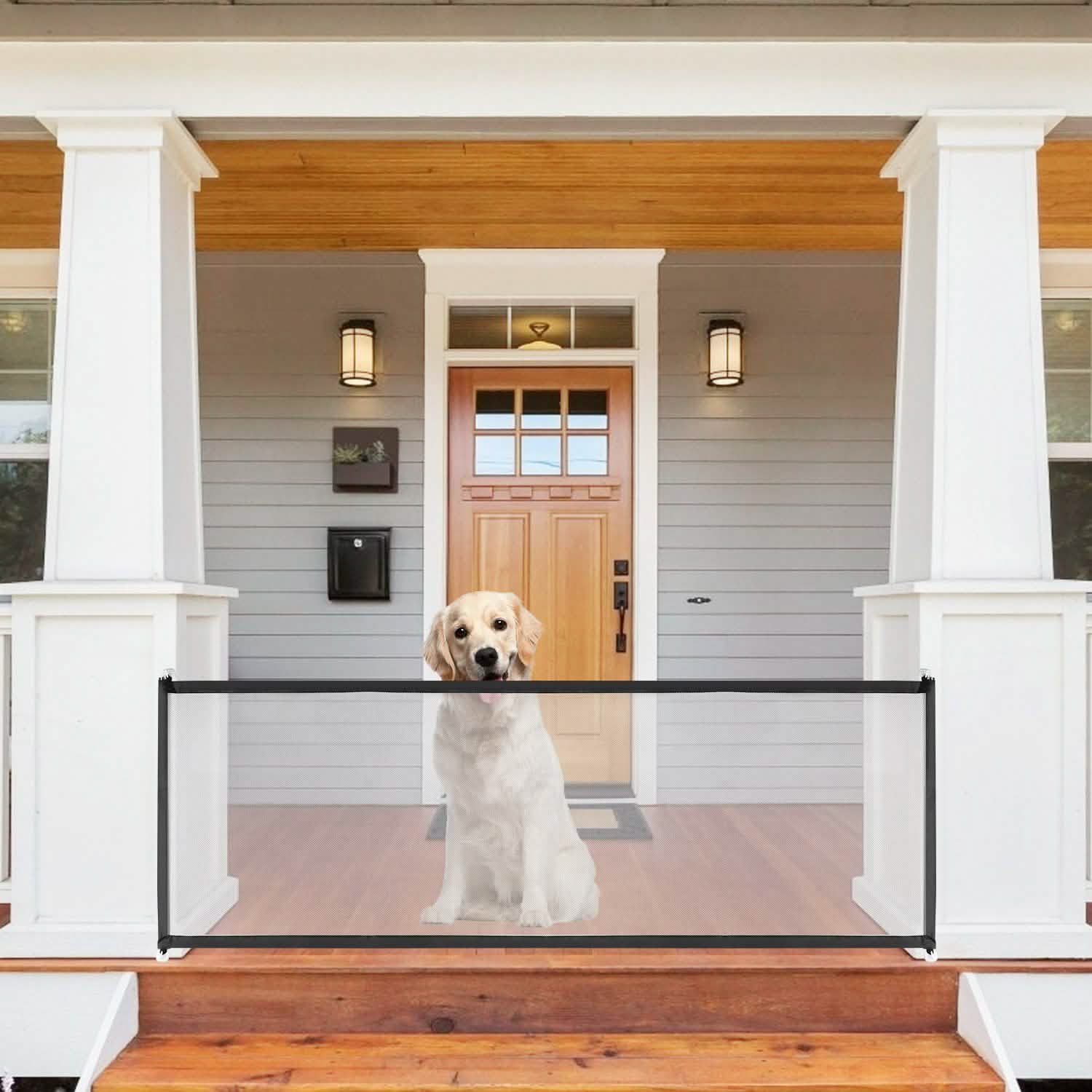 Dog Gate Pet Baby Safety Guard Pet Supplies - Tophatter Daily Deals