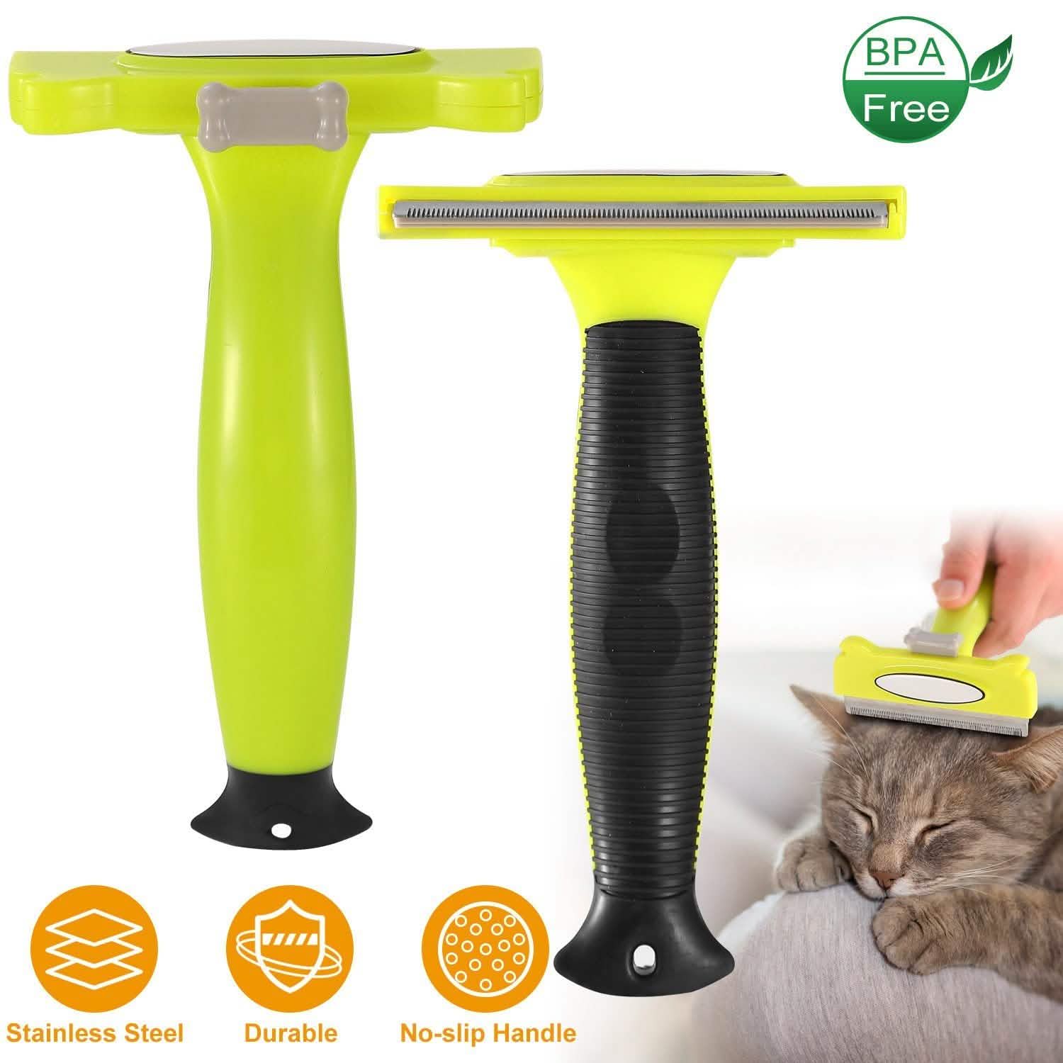 Dog Grooming Brush Comb Pet Hair Remover Pet Supplies - Tophatter Daily Deals