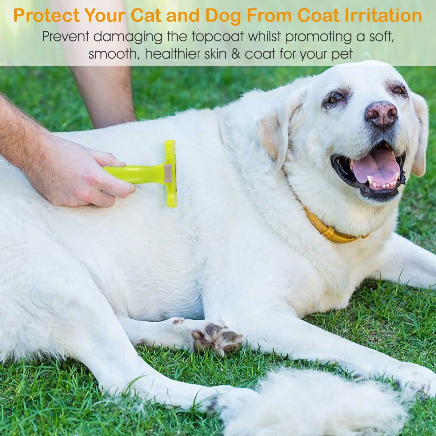 Dog Grooming Brush Comb Pet Hair Remover Pet Supplies - Tophatter Daily Deals