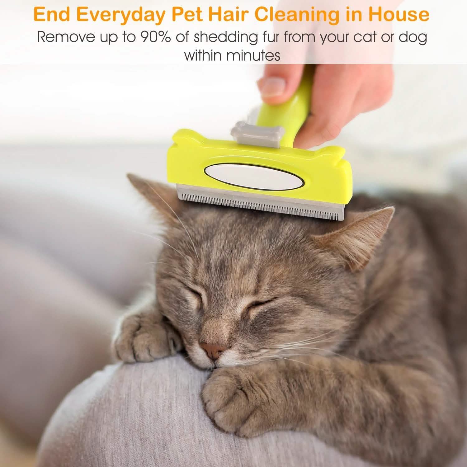 Dog Grooming Brush Comb Pet Hair Remover Pet Supplies - Tophatter Daily Deals