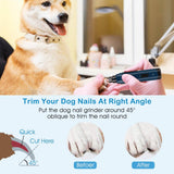 Dog Nail Grinder 2 Speeds Quiet USB Rechargeable Pet Supplies - Tophatter Daily Deals