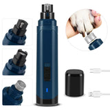 Dog Nail Grinder 2 Speeds Quiet USB Rechargeable Pet Supplies - Tophatter Daily Deals