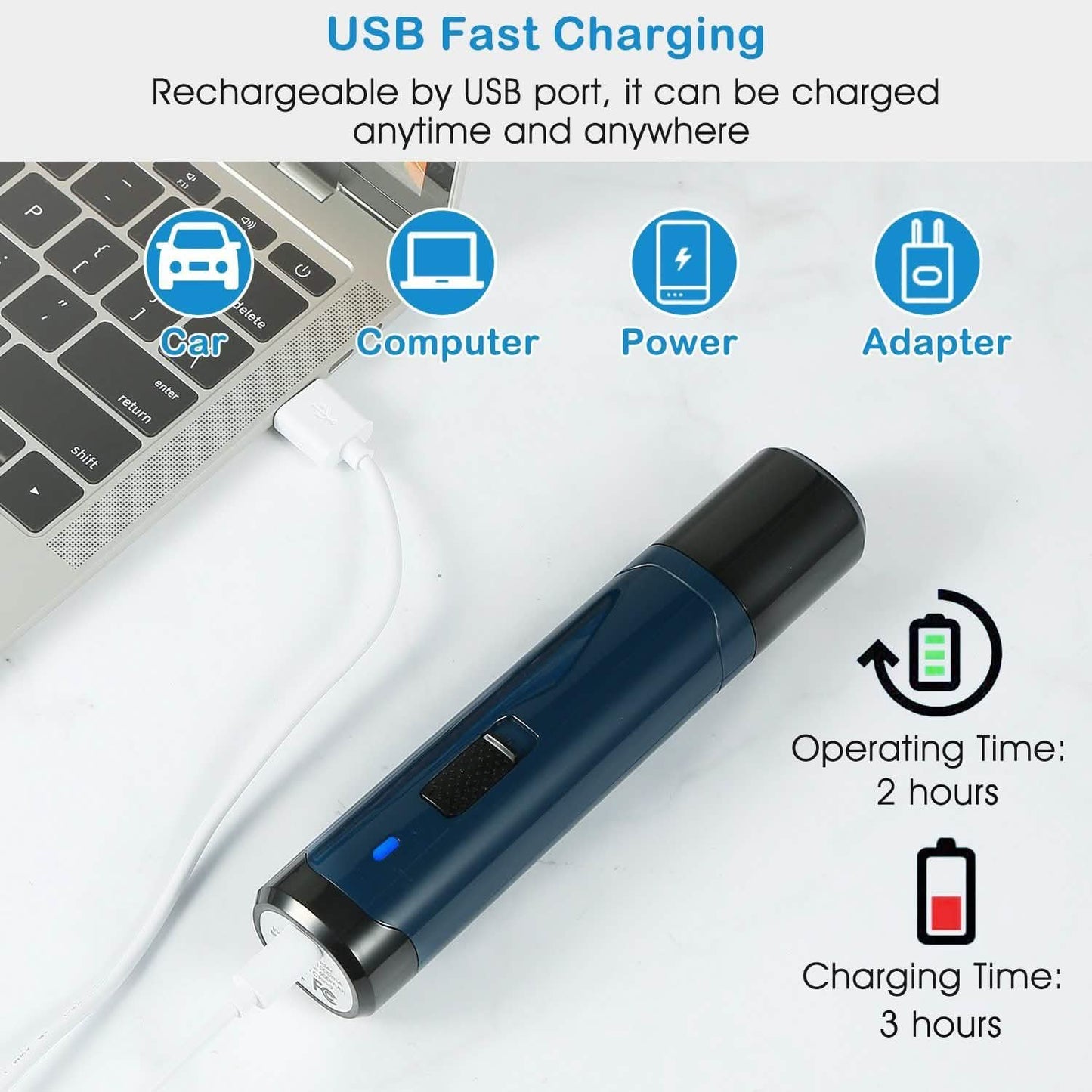 Dog Nail Grinder 2 Speeds Quiet USB Rechargeable Pet Supplies - Tophatter Daily Deals