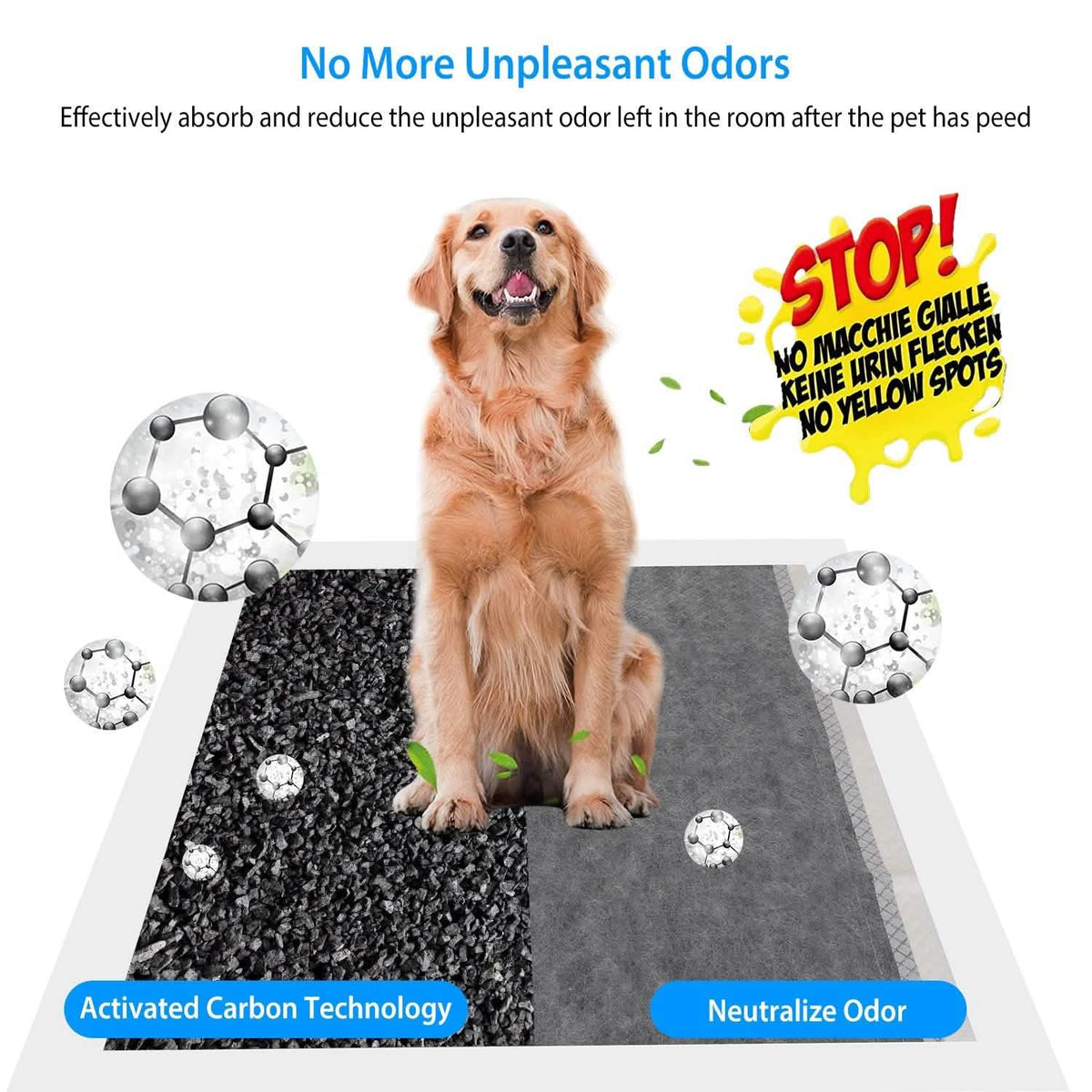 Dog Pee Training Pads Super Absorbent Pet Supplies - Tophatter Daily Deals