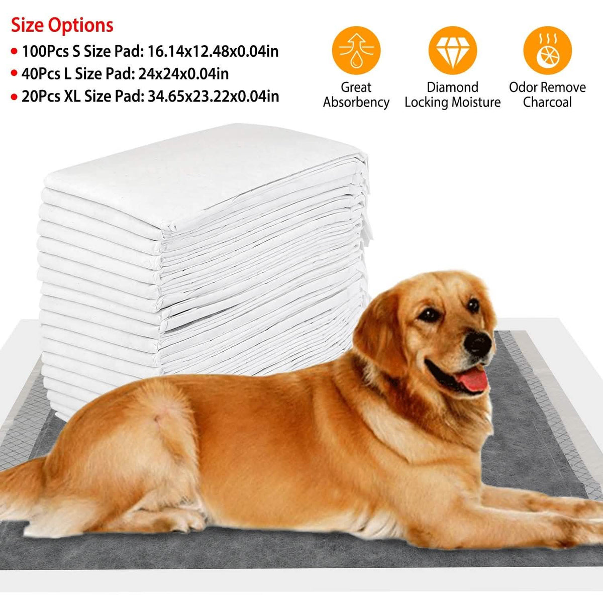 Dog Pee Training Pads Super Absorbent Pet Supplies - Tophatter Daily Deals