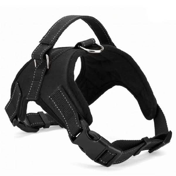 Dog Soft Adjustable Harness Black Pet Leashes & Harnesses - Tophatter Daily Deals