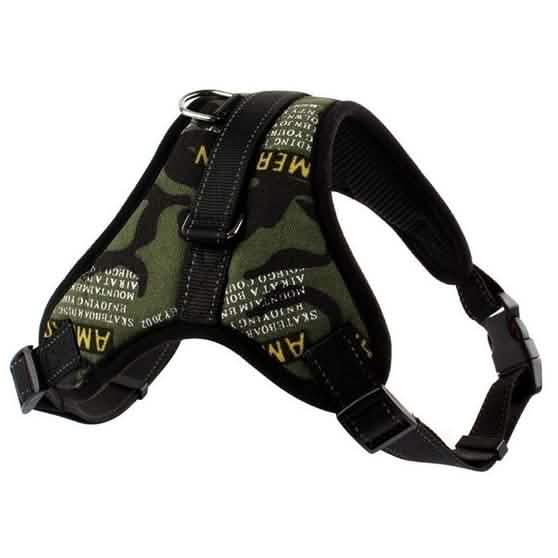 Dog Soft Adjustable Harness Green Pet Leashes & Harnesses - Tophatter Daily Deals