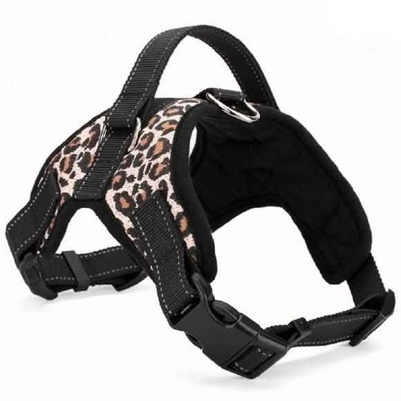 Dog Soft Adjustable Harness Leopard Pet Leashes & Harnesses - Tophatter Daily Deals