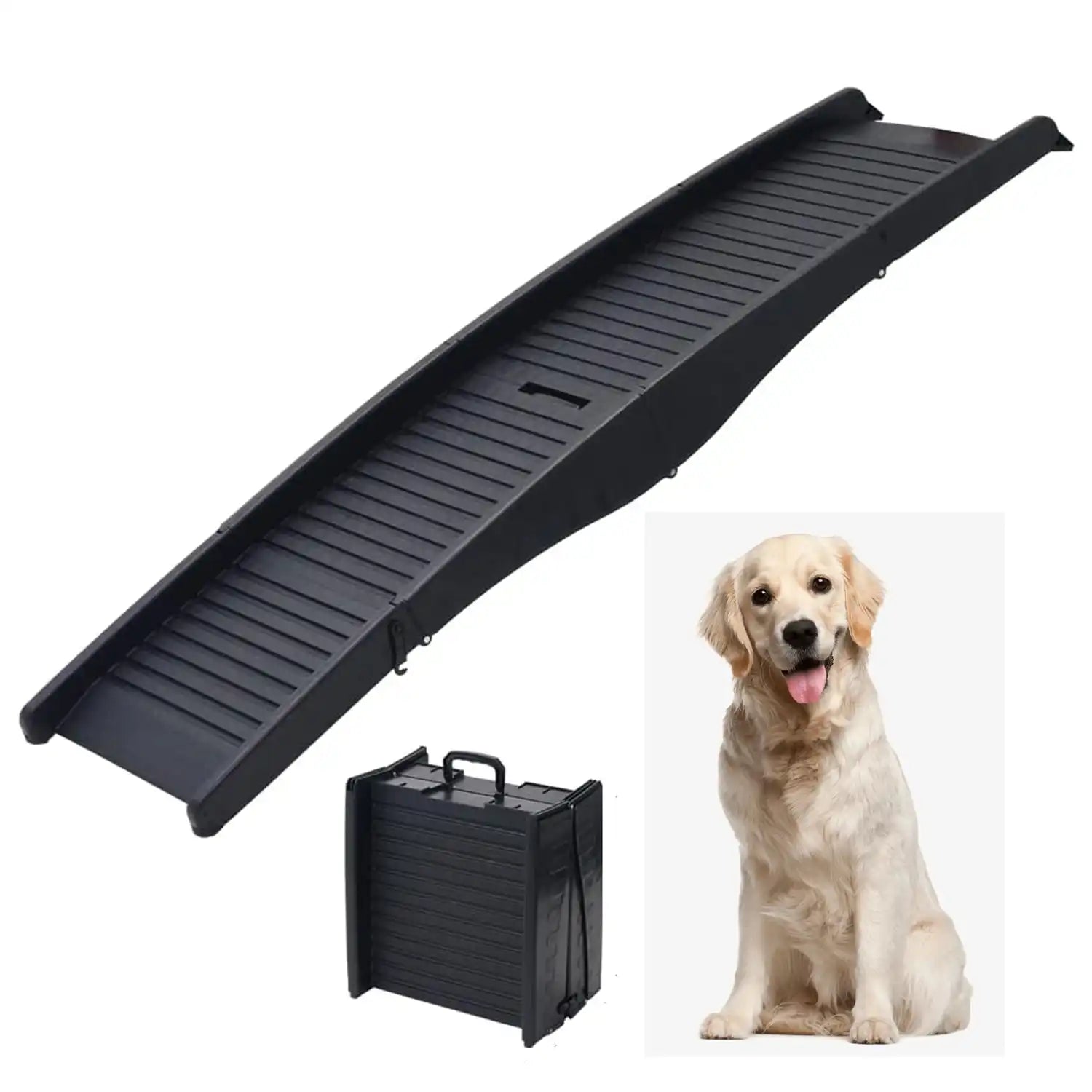 Dog Ramp for Car – Lightweight, Anti-Slip Pet Ramp for Safe Climbing Pet Products - Tophatter Daily Deals