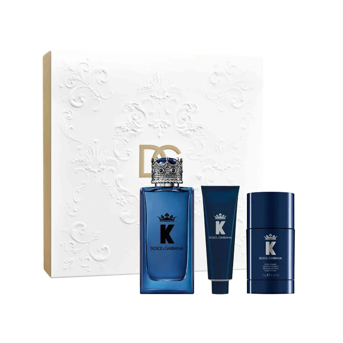 Dolce & Gabbana K Eau De Parfum 100ml, Shower Gel 50ml & Deodorant Stick Gift Set - Tophatter Daily Deals