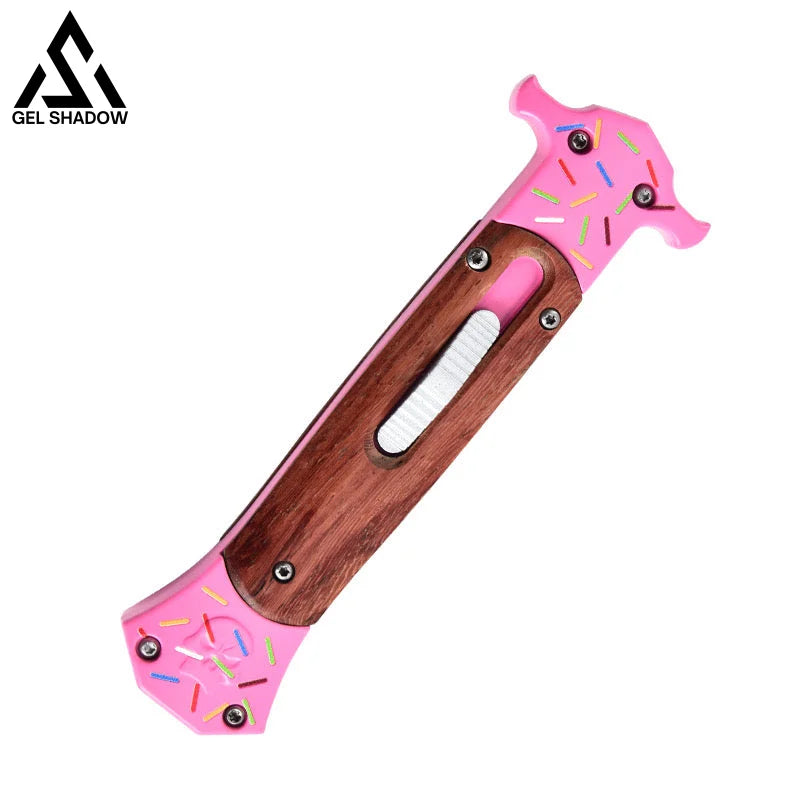 Donut Knife MT Pink Dessert Warrior 3 Pocket Knives - Tophatter Daily Deals