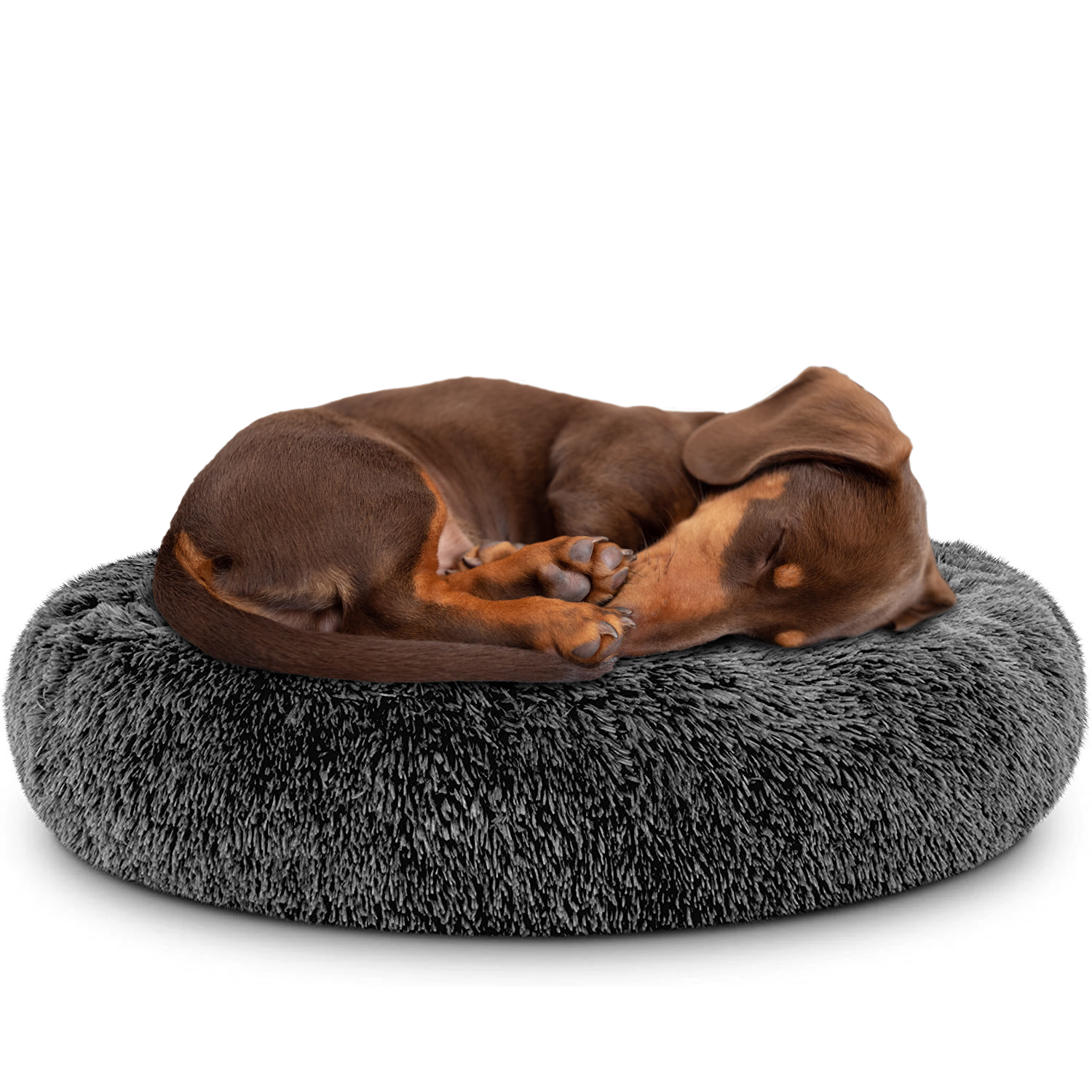 Donut Dog Bed – Anti-Anxiety Round Pet Bed for Cozy Sleep & Joint Support Donut dog bed - Tophatter Daily Deals