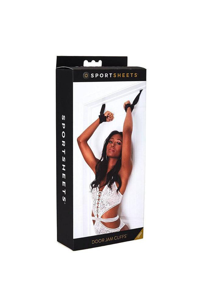 Sportsheets - Door Jam Cuffs - Black BDSM - Tophatter Daily Deals