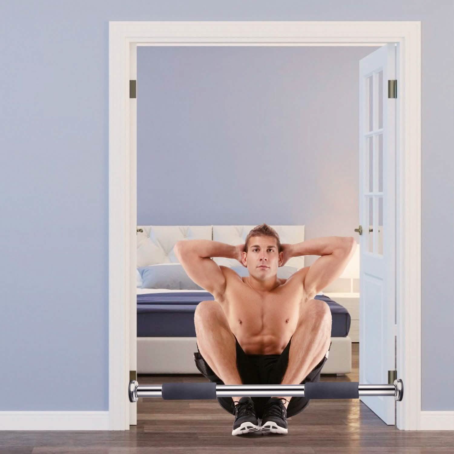 Doorway Pull Up Bar Exercise Gym Fitness & Exercise - Tophatter Daily Deals