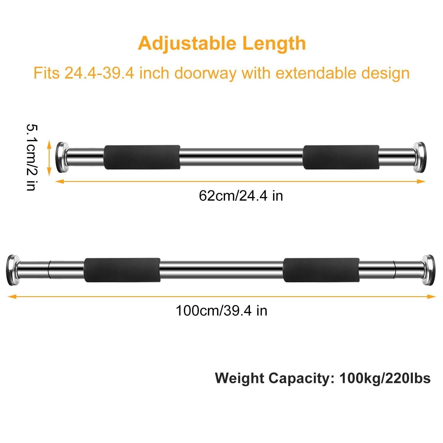 Doorway Pull Up Bar Exercise Gym Fitness & Exercise - Tophatter Daily Deals