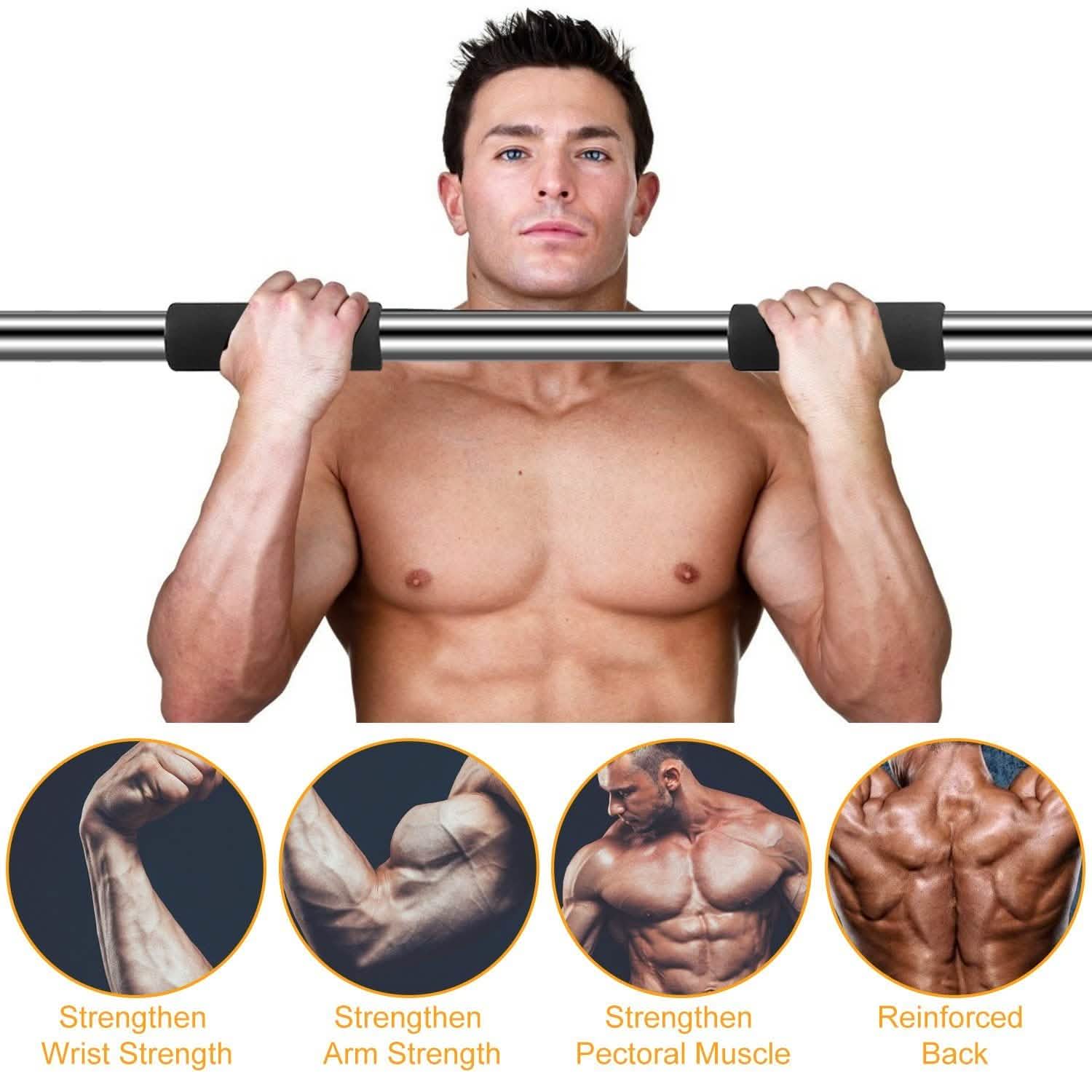 Doorway Pull Up Bar Exercise Gym Fitness & Exercise - Tophatter Daily Deals
