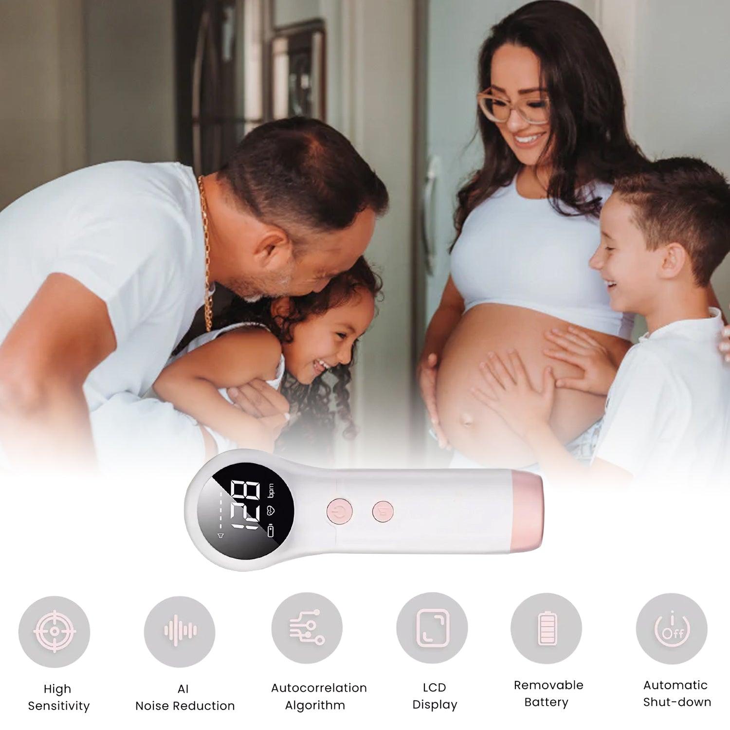 Doppler Fetal Monitor - Fetal Doppler Detector Baby Heart Beat Rate Prenatal Monitor Home Use UK Health Care - Tophatter Daily Deals