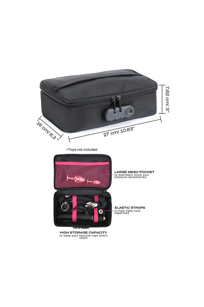 Dorcel - Discreet Lockable Storage Box - Black - Tophatter Daily Deals