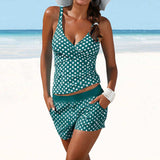 Dots Two Piece Swimsuit SWIMWEAR - Tophatter Daily Deals