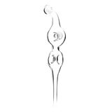 Double Donut Dab Straw Transparent Clear Glass Dab Straws - Tophatter Daily Deals
