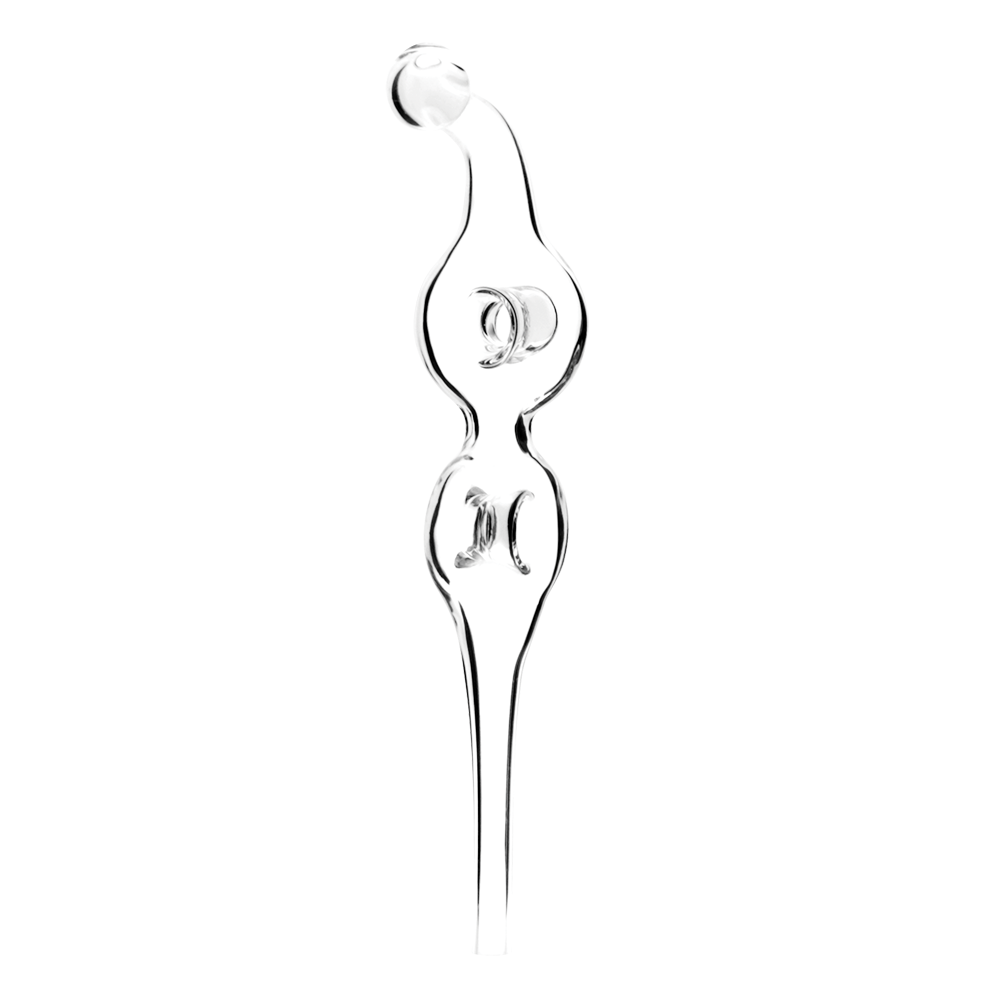 Double Donut Dab Straw Transparent Clear Glass Dab Straws - Tophatter Daily Deals